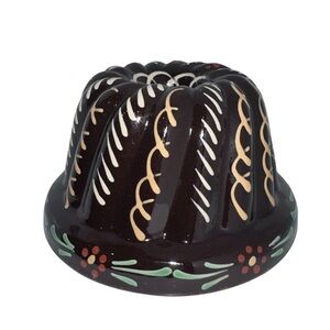 Alsace Pottery Pudding‎ Cake Mold made in France Looks Handcrafted Vintage